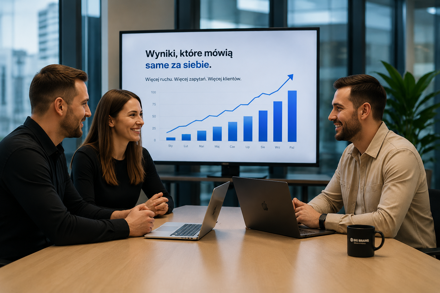 Spotkanie marketingowe Big Brains i analiza wyników kampanii klienta